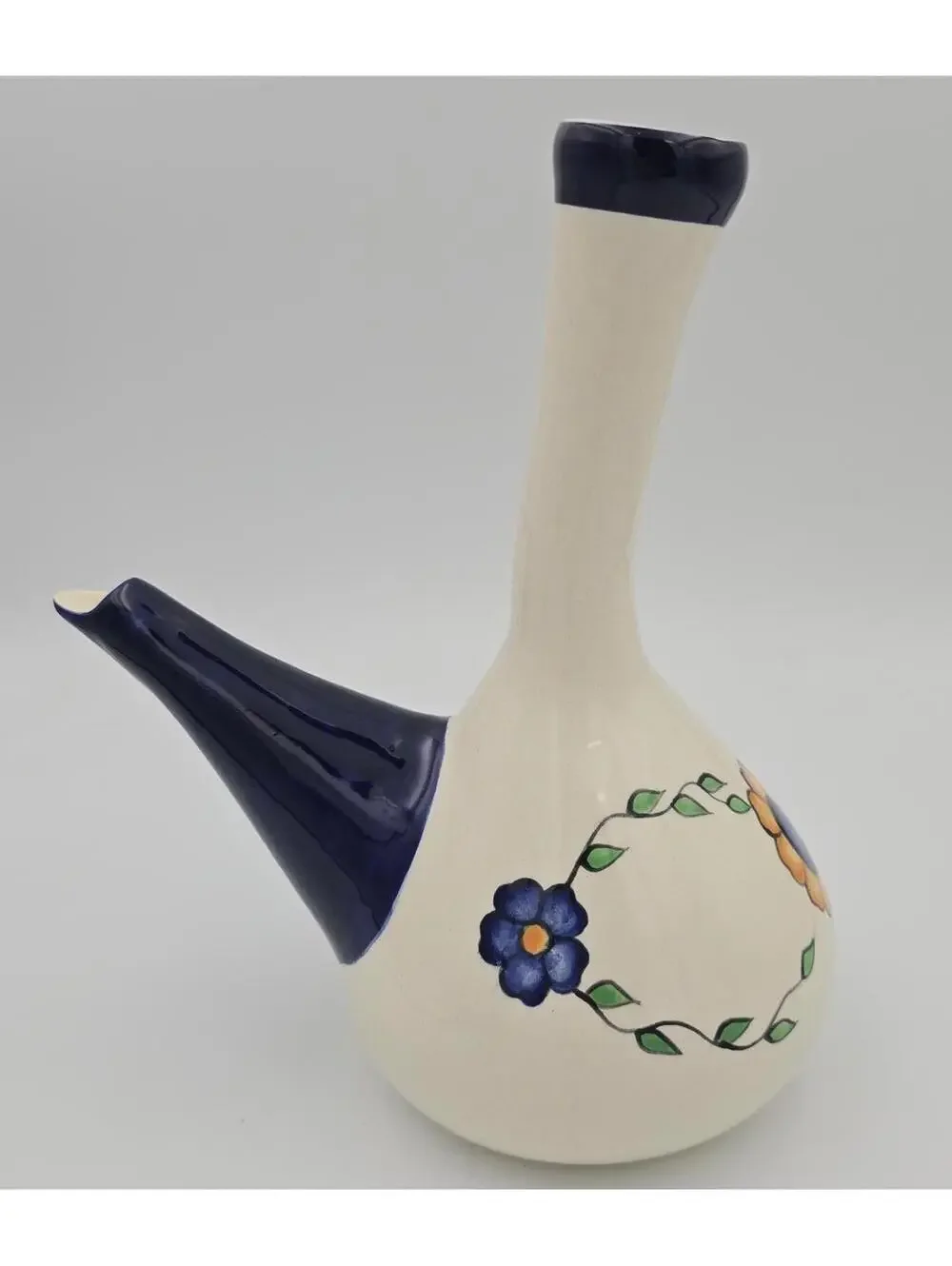 National Geographic Vintage Guatemalan Handcrafted Novica Ceramic Wine Decanter